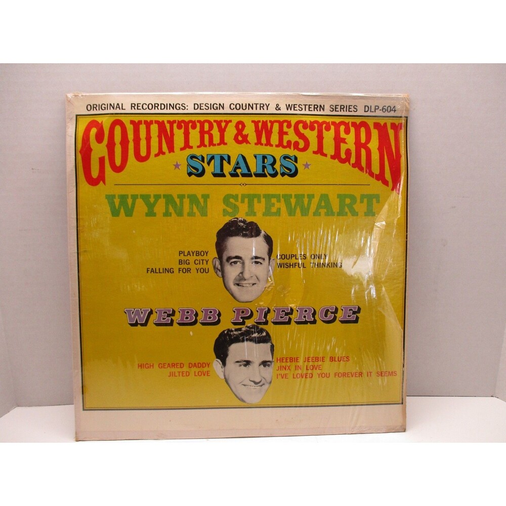Wynn Stewart & Webb Pierce -Country & Western Stars Vinyl LP #DLP-604